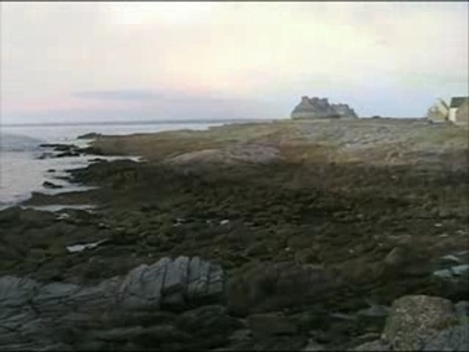 Crépuscule au large du Finistère.