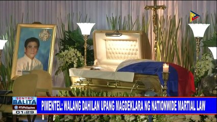 Pimentel: Walang dahilan upang magdeklara ng nationwide Martial Law