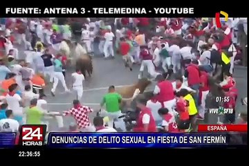 España: así fue el tercer encierro de San Fermín 2018