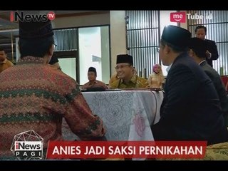 Sibuk Persiapkan Proker Gubernur, Anies Sempatkan Menjadi Saksi Pernikahan - iNews Pagi 08/05