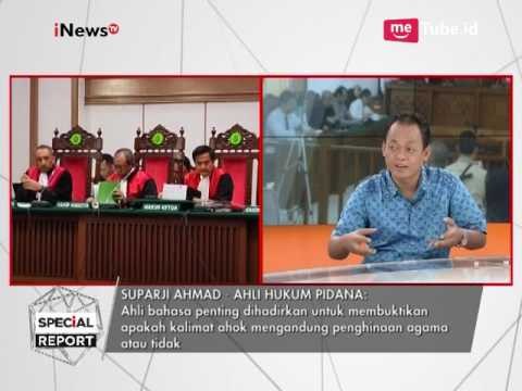 Suparji : Menjadi Terang Unsur Penodaan agama Justru Dari Pernyataan Ahli - Special Report 21/03