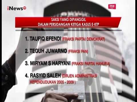 Sidang Ketiga Kasus E-KTP, 3 Saksi Anggota DPR Bantah Terima Suap - Special Report 24/03