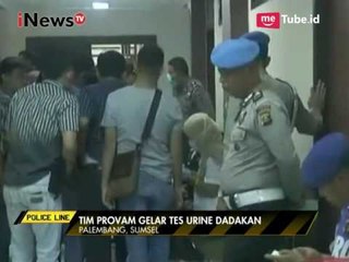 Tim Provam Polres Palembang Gelar Tes Urine Dadakan Anggota Polisi - Police Line 24/03
