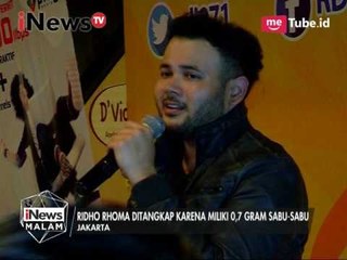 Ridho Rhoma ditangkap karena miliki 0,7 gram sabu sabu - iNews Malam 25/03