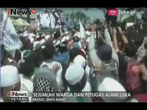 Demo Tolak Pembangunan Tempat Ibadah di Bekasi Berlangsung Ricuh - iNews Petang 24/03