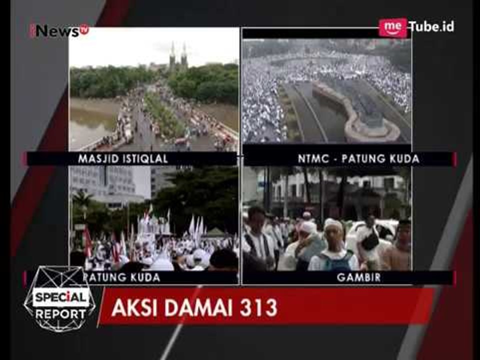 Massa Aksi Damai 313 Sudah Terlihat Berkumpul di Patung Kuda - Special Report 31/03