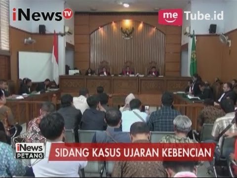 Sidang kasus ujaran kebencian - iNews Petang 03/04