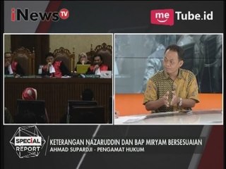 Ahmad S : Keterangan Nazaruddin dan BAP Miryam bersesuaian - Special Report 03/04