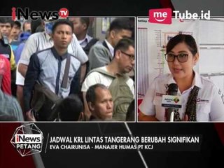 Eva Charunisa : Jadwal KRL lintas Tangerang berubah signifikan - iNews Petang 03/04