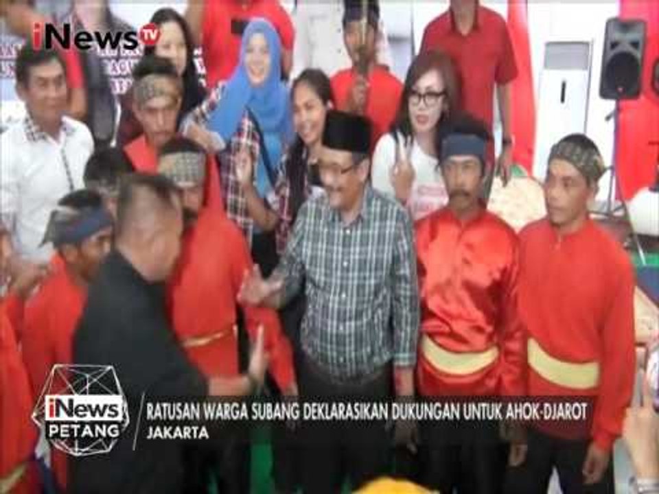 Cawagub Djarot Hadiri Deklarasi Dukungan Warga Subang di Jakarta - iNews Petang 08/04