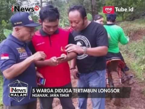 Longsor Terjadi di Nganjuk, 5 Warga Diduga Tertimbun Longsor - iNews Malam 09/04