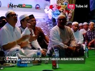 Sandiaga Uno Hadiri Tabligh Akbar di Kalibata Jaksel - iNews Pagi 10/04