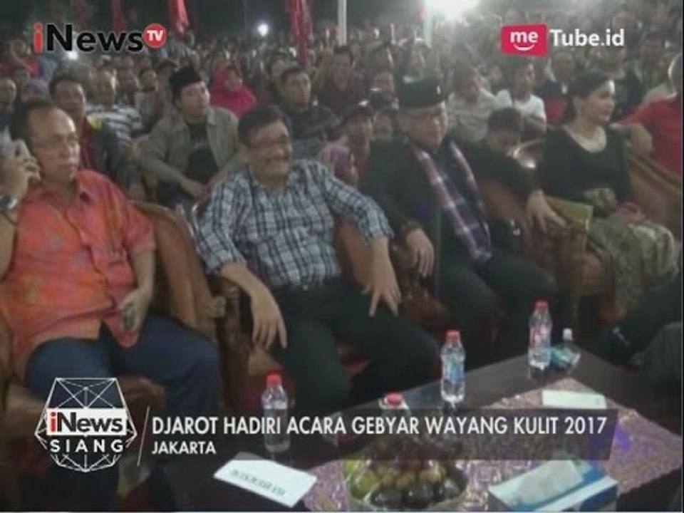 Cawagub Djarot Hadiri Gebyar Wayang Kulit 2017 Dikantor PDIP - iNews Siang 09/04