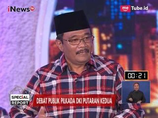 Djarot : Teman Legislatif, Jangan Ambil Dana APBD Untuk Keperluan Pribadi - Debat Putaran II 12/04