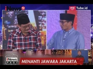 Ditanya Soal Mengelola Anggaran, Sandiaga Uno Bungkam Lawan Debat - iNews Pagi 13/04