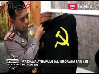 Warga Malaysia memakai kaos Palu Arit - iNews Siang 14/04