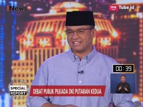 Anies : Dana APBD Perlu Didiskusikan Dengan Warga Agar Transparan - Debat Putaran II 12/04
