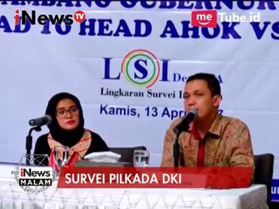 LSI Prediksi Anies - Sandi menang di Pilkada DKI Jakarta - iNews Malam 13/04