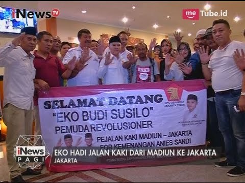 Anies Apresiasi yang Dilakukan Eko Budi Saat Berjalan Kaki Dari Madiun ke Jakarta - iNews Pagi 08/05