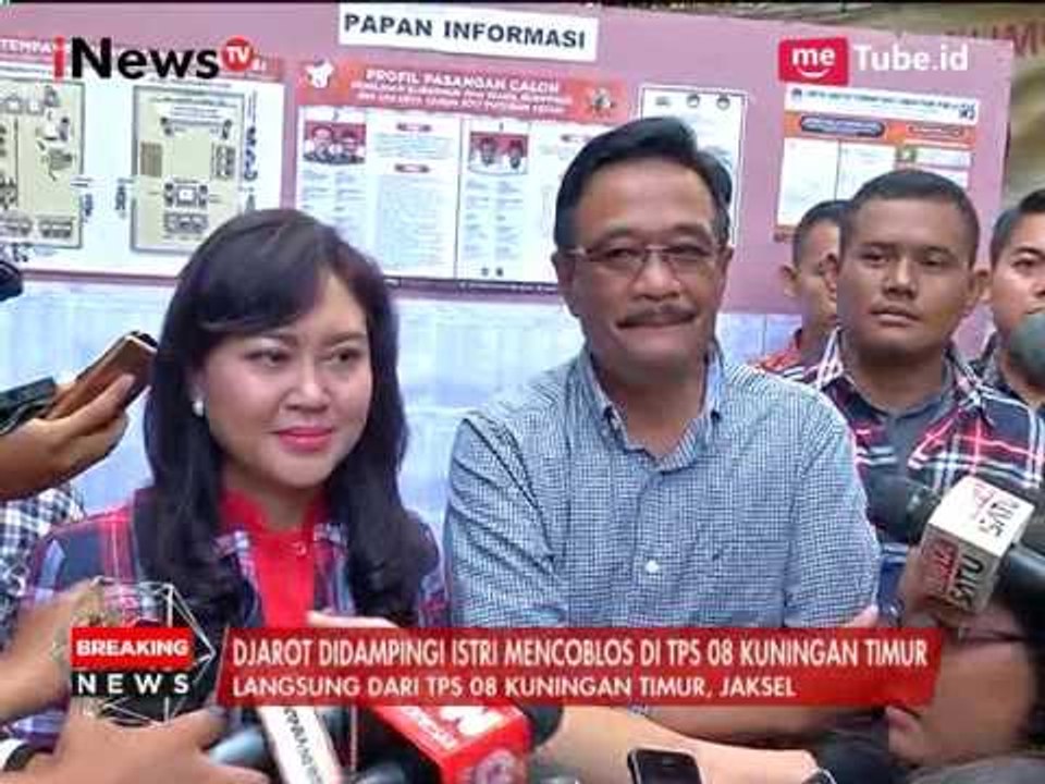 Cawagub Djarot & Keluarga Mulai Berikan Hak Suara di TPS - iNews Pilkada 2 19/04
