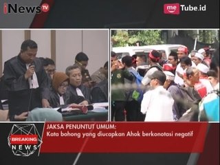Pembacaan Tuntutan JPU Untuk Ahok (Part 4) - Breaking News 20/04