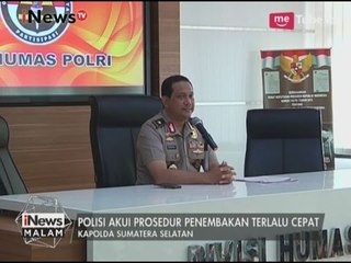 Masbes Polri Akui Penembakan Mobil di Lubuklinggau Terlalu Cepat - iNews Malam 20/04