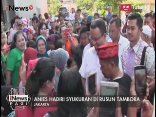 Anies Hadiri Syukuran di Rusun Tambora - iNews Pagi 01/05