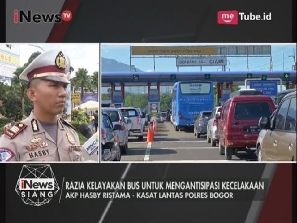 Polisi Razia & Cek Kelayakan Bus Untuk Antisipasi Kecelakaan - iNews Siang 29/04