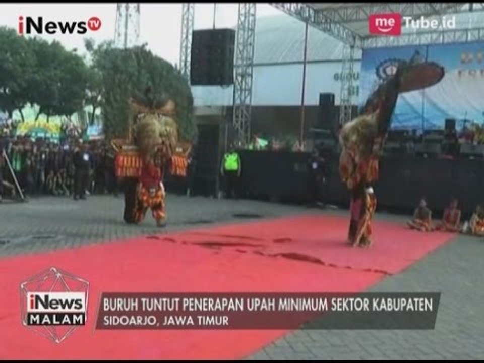 May Day di Sidoarjo Diisi dengan Panggung Hiburan Kesenian - iNews Malam 01/05