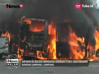 Kosleting Mesin, 3 Bus Terbakar di Pool Damri Rajabasa Lampung - iNews Malam 03/05
