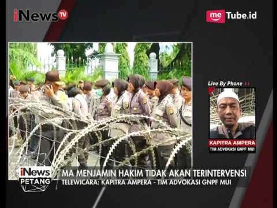 GNPF MUI Minta MA Untuk Awasi & Menjaga Hakim Dalam Sidang Ahok - iNews Petang 05/05