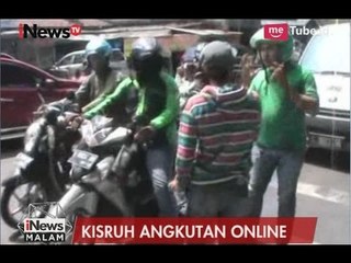 Aksi Saling Sweeping Pengendara Ojek Online dan Angkutan Umum di Purabaya - iNews Malam 03/05