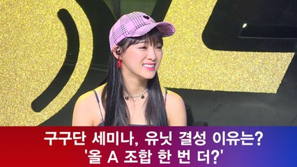 구구단 세미나, 결성 이유? 검증된 올A 유닛 '이 조합 한 번 더'