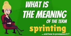 What is SPRINTING? What does SPRINTING mean? SPRINTING meaning, definition & explanation
