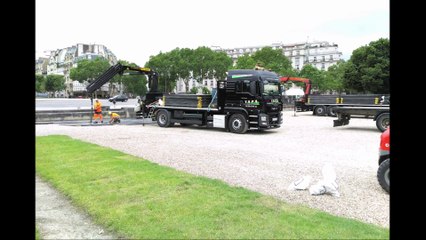 TuffTrack standard pour chantier aux Invalides (événement concert militaire) - TSPS