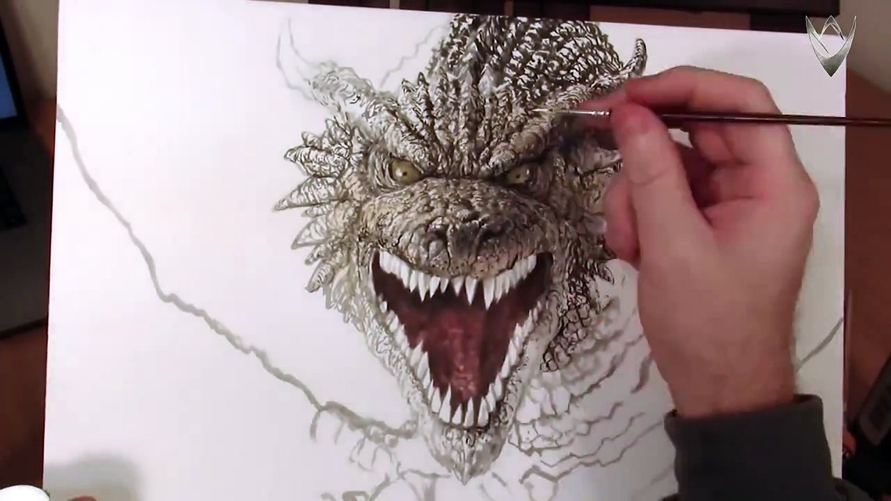 Fantastic painting a dragon with acrylics by Art and Animation of Chris Scalf Shared by Veri Apriyatno Artist  ...