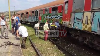Aksident hekurudhor në Rrogozhinë, treni del nga shinat, panik te pasagjerët