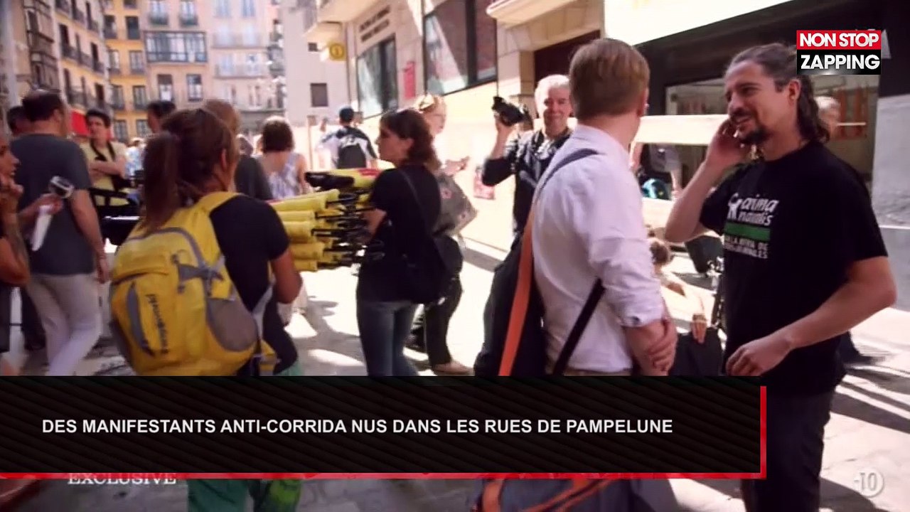 Espagne : Des manifestant défilent nus pour protester contre la corrida (Vidéo)