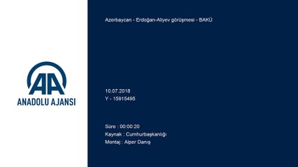 Erdoğan-Aliyev görüşmesi - BAKÜ