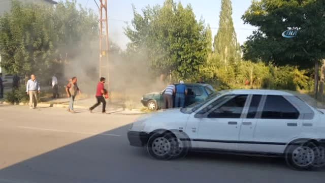 Seyir Halindeki Araç Yandı