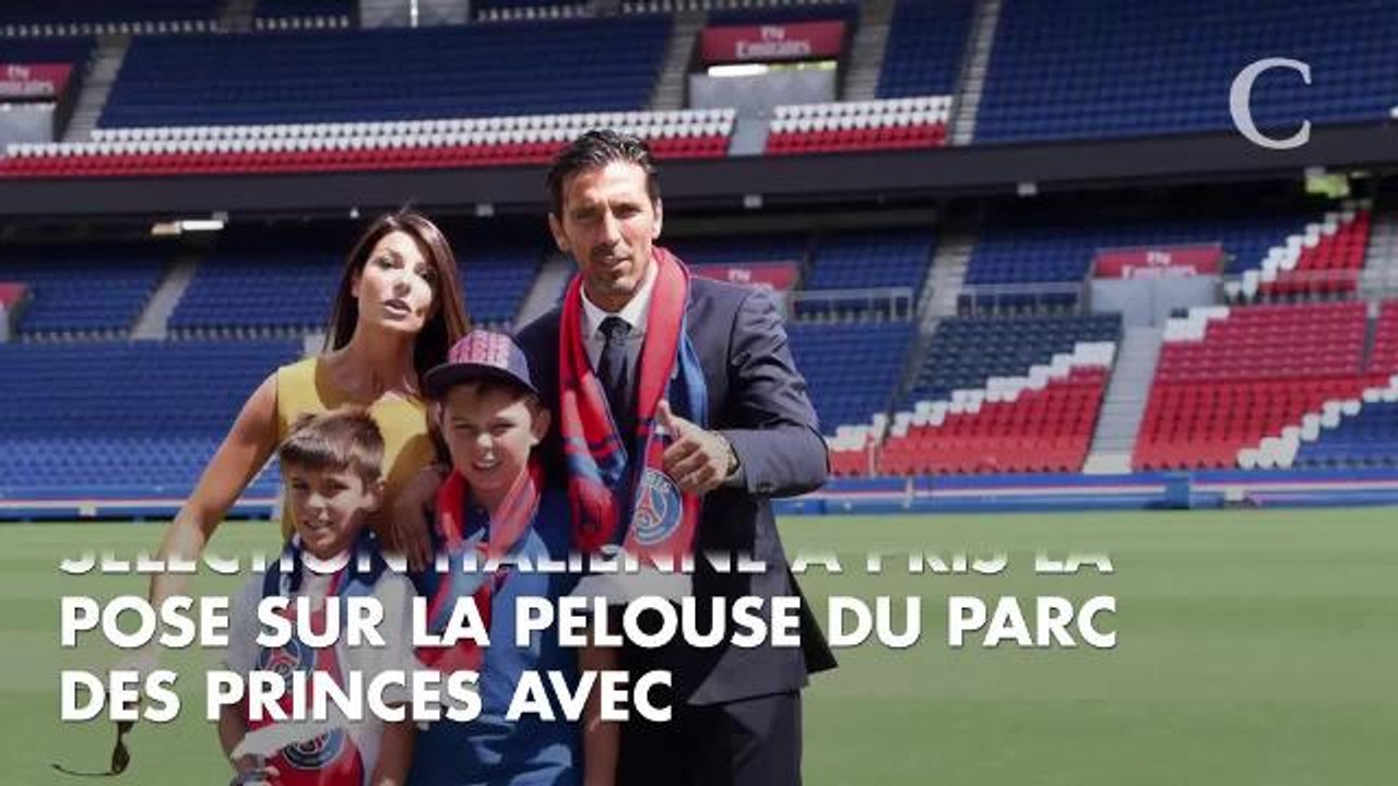 PHOTOS. Gianluigi Buffon en famille pour l'annonce de son arrivée au Paris Saint-Germain