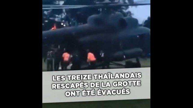 Les treize rescapés de la grotte ont été évacués
