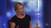 Leigh sales fires up at health minister Jill Hennessy