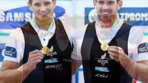Nathan Cohen, Joseph Sullivan of New Zealand Win Olympic Rowing Mens Double Sculls Gold