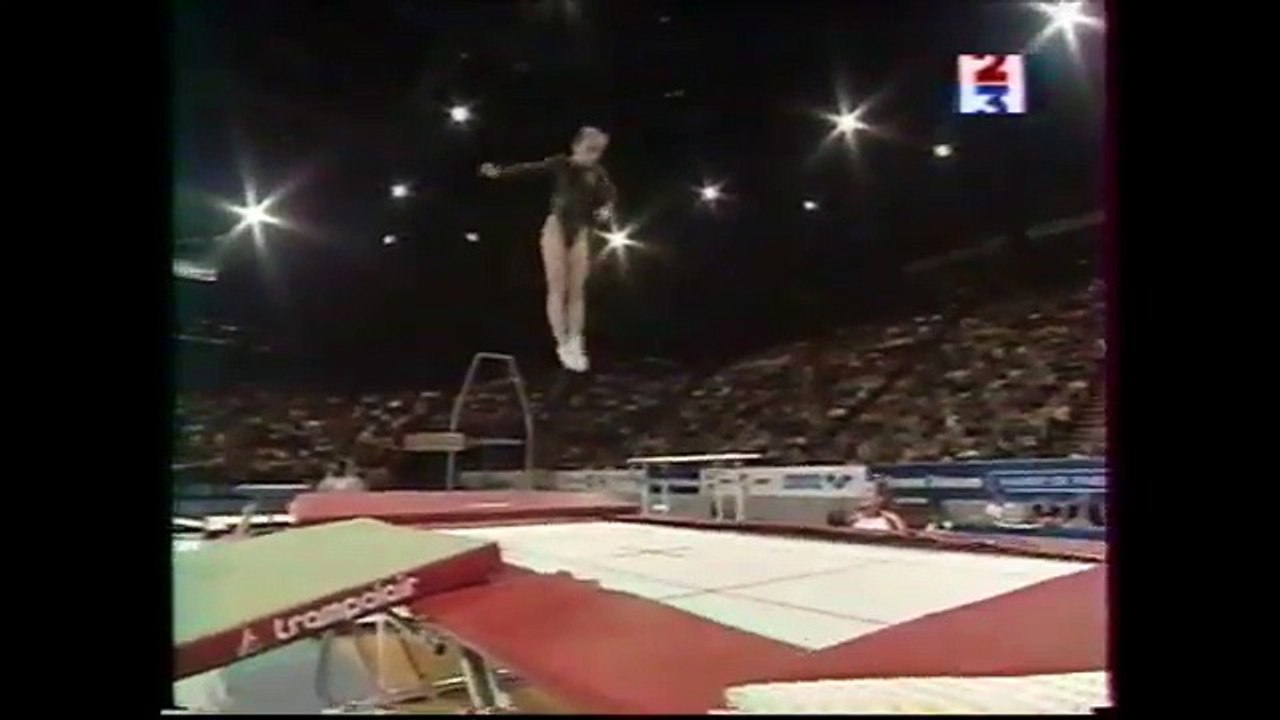 Galina LEBEDEVA (BLR) trampoline - 1999 French internationals
