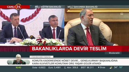 Hulusi Akar görevi teslim aldı