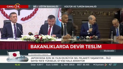 Milli Eğitim Bakanlığı devir teslimi gerçekleşiyor