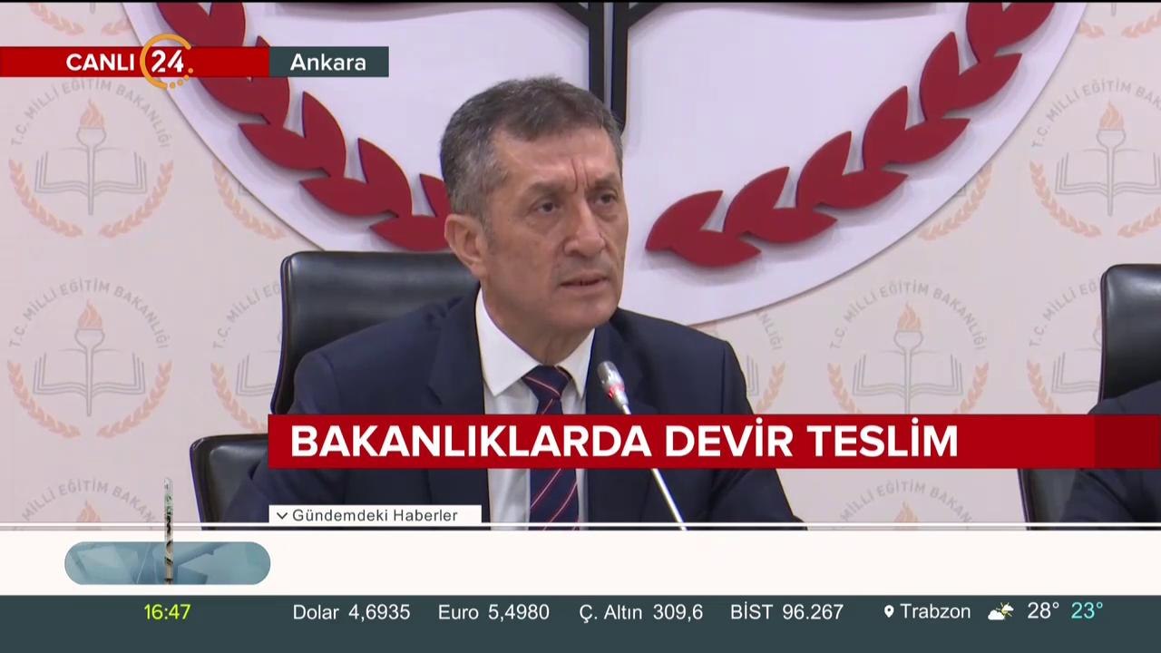 MEB'de devir teslim