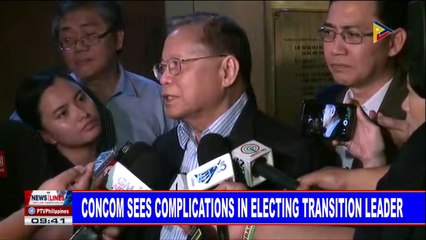 NEWS: ConCom sees complications in electing transition leader