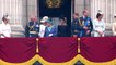Royals watch RAF flypast from Buckingham Palace balcony